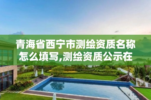 青海省西寧市測繪資質名稱怎么填寫,測繪資質公示在哪里查詢