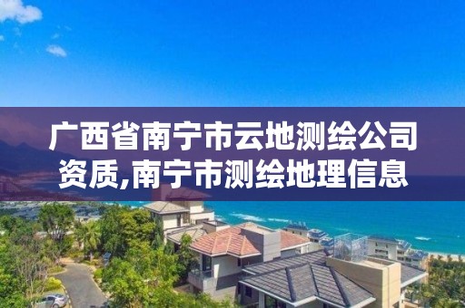 廣西省南寧市云地測繪公司資質(zhì),南寧市測繪地理信息科技研發(fā)及展示中心項目