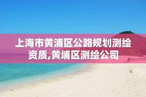 上海市黃浦區(qū)公路規(guī)劃測繪資質(zhì),黃埔區(qū)測繪公司