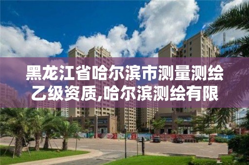 黑龍江省哈爾濱市測量測繪乙級資質,哈爾濱測繪有限公司