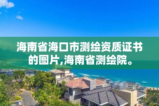 海南省海口市測繪資質(zhì)證書的圖片,海南省測繪院。