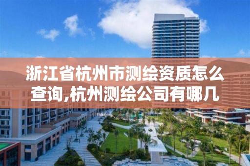 浙江省杭州市測繪資質怎么查詢,杭州測繪公司有哪幾家