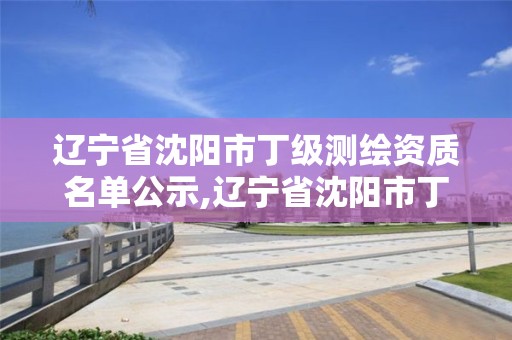 遼寧省沈陽市丁級測繪資質名單公示,遼寧省沈陽市丁級測繪資質名單公示時間