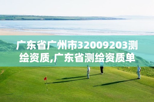 廣東省廣州市32009203測繪資質,廣東省測繪資質單位名單