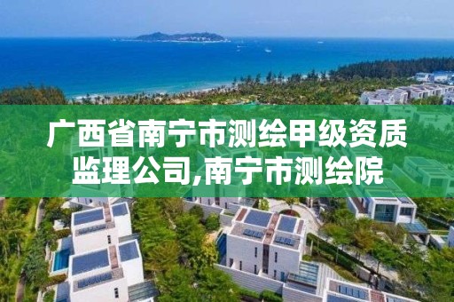 廣西省南寧市測繪甲級資質監理公司,南寧市測繪院