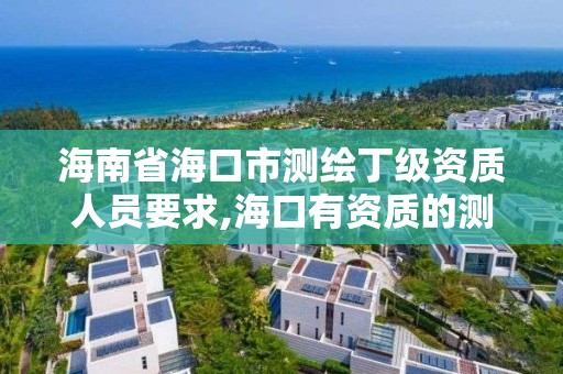 海南省海口市測繪丁級資質人員要求,海口有資質的測繪公司