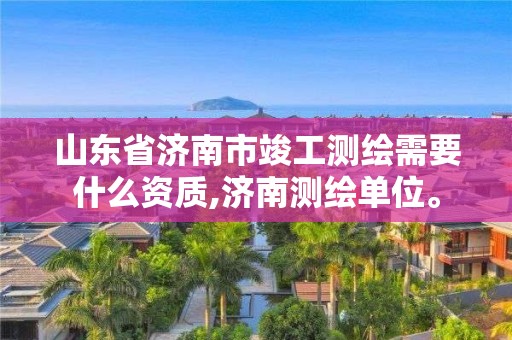 山東省濟南市竣工測繪需要什么資質(zhì),濟南測繪單位。