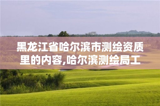 黑龍江省哈爾濱市測繪資質里的內容,哈爾濱測繪局工資怎么樣