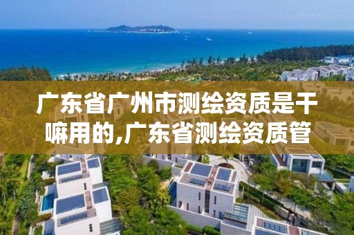 廣東省廣州市測繪資質是干嘛用的,廣東省測繪資質管理系統。