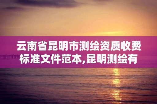 云南省昆明市測繪資質收費標準文件范本,昆明測繪有限公司。