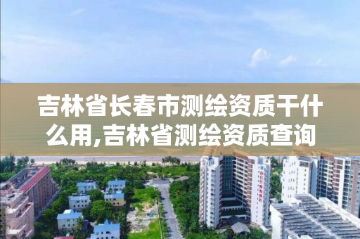 吉林省長春市測繪資質干什么用,吉林省測繪資質查詢。