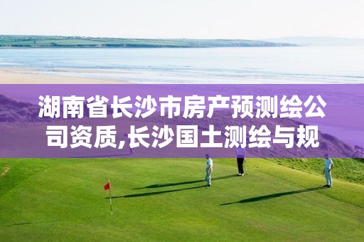 湖南省長沙市房產(chǎn)預(yù)測繪公司資質(zhì),長沙國土測繪與規(guī)劃最好的公司