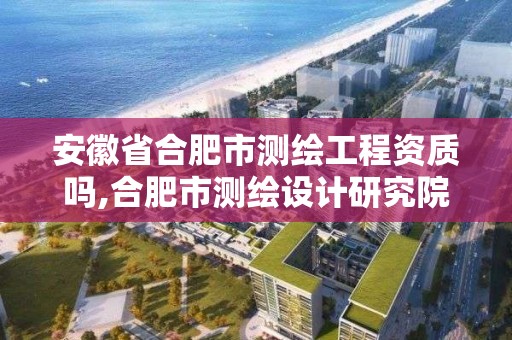 安徽省合肥市測繪工程資質嗎,合肥市測繪設計研究院是國企嗎