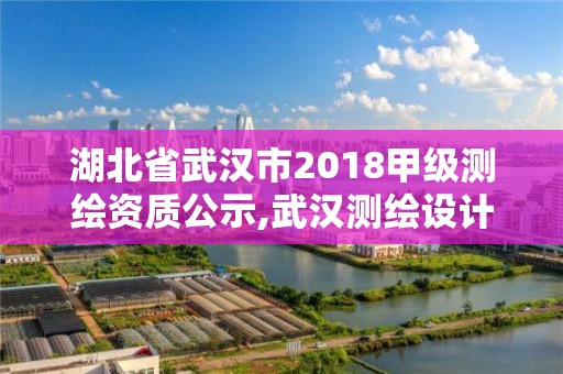 湖北省武漢市2018甲級測繪資質(zhì)公示,武漢測繪設(shè)計院