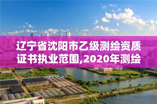 遼寧省沈陽市乙級測繪資質(zhì)證書執(zhí)業(yè)范圍,2020年測繪資質(zhì)乙級需要什么條件。