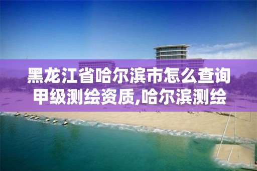 黑龍江省哈爾濱市怎么查詢甲級測繪資質,哈爾濱測繪有限公司