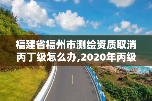 福建省福州市測繪資質取消丙丁級怎么辦,2020年丙級測繪資質會取消嗎