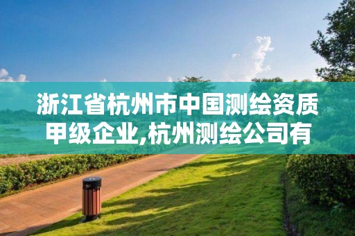 浙江省杭州市中國測繪資質甲級企業,杭州測繪公司有哪幾家