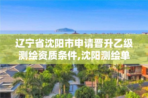 遼寧省沈陽市申請晉升乙級測繪資質條件,沈陽測繪單位招聘