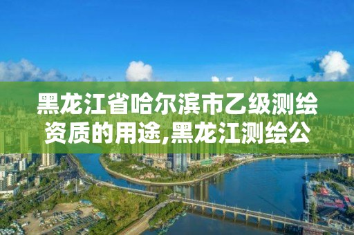 黑龍江省哈爾濱市乙級測繪資質的用途,黑龍江測繪公司乙級資質