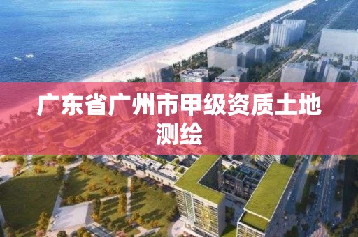 廣東省廣州市甲級資質土地測繪