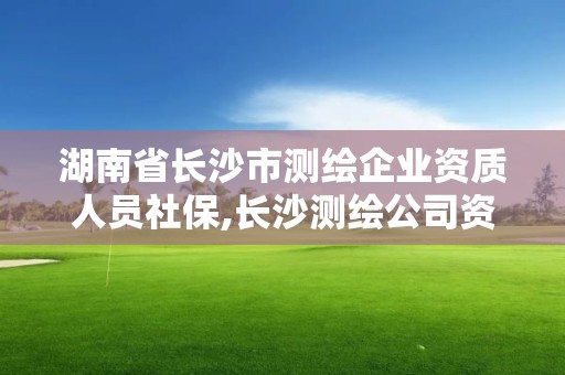 湖南省長沙市測繪企業資質人員社保,長沙測繪公司資質有哪家。