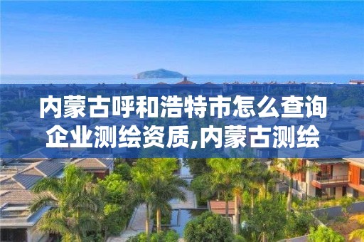 內(nèi)蒙古呼和浩特市怎么查詢企業(yè)測(cè)繪資質(zhì),內(nèi)蒙古測(cè)繪資質(zhì)代辦