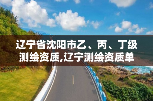 遼寧省沈陽市乙、丙、丁級測繪資質,遼寧測繪資質單位