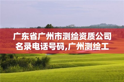 廣東省廣州市測繪資質公司名錄電話號碼,廣州測繪工程公司