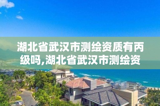 湖北省武漢市測繪資質有丙級嗎,湖北省武漢市測繪資質有丙級嗎多少錢