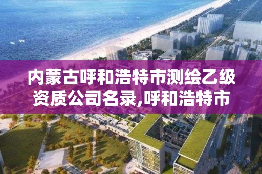 內(nèi)蒙古呼和浩特市測繪乙級資質(zhì)公司名錄,呼和浩特市測繪局地址。