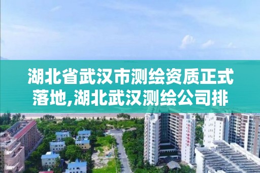 湖北省武漢市測繪資質正式落地,湖北武漢測繪公司排行榜