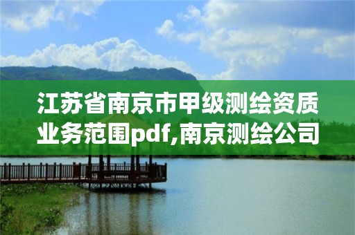 江蘇省南京市甲級測繪資質業務范圍pdf,南京測繪公司招聘。