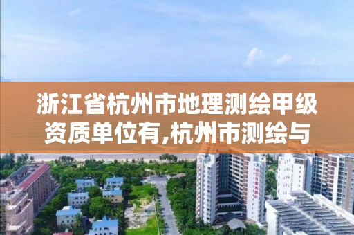 浙江省杭州市地理測繪甲級資質單位有,杭州市測繪與地理信息行業協會