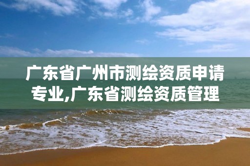 廣東省廣州市測繪資質申請專業,廣東省測繪資質管理系統