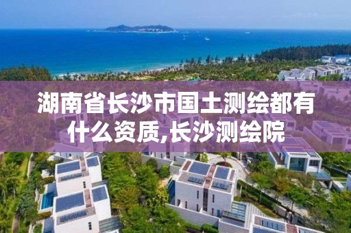 湖南省長沙市國土測繪都有什么資質,長沙測繪院