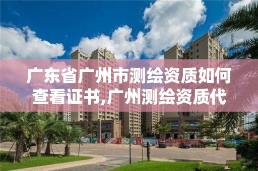 廣東省廣州市測繪資質如何查看證書,廣州測繪資質代辦