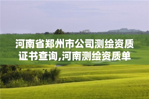 河南省鄭州市公司測(cè)繪資質(zhì)證書查詢,河南測(cè)繪資質(zhì)單位查詢。