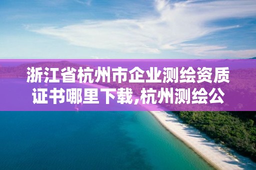 浙江省杭州市企業測繪資質證書哪里下載,杭州測繪公司有哪幾家。