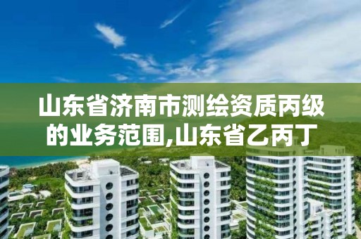 山東省濟(jì)南市測繪資質(zhì)丙級的業(yè)務(wù)范圍,山東省乙丙丁級測繪資質(zhì)專業(yè)標(biāo)準(zhǔn)。