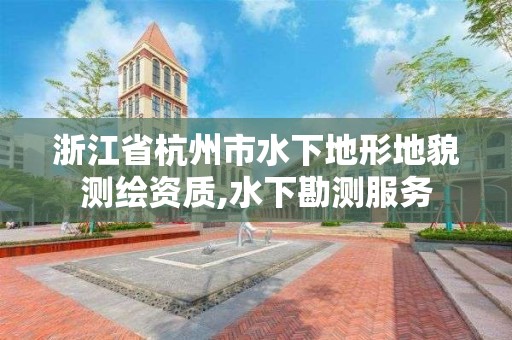 浙江省杭州市水下地形地貌測繪資質(zhì),水下勘測服務