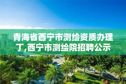 青海省西寧市測繪資質(zhì)辦理丁,西寧市測繪院招聘公示