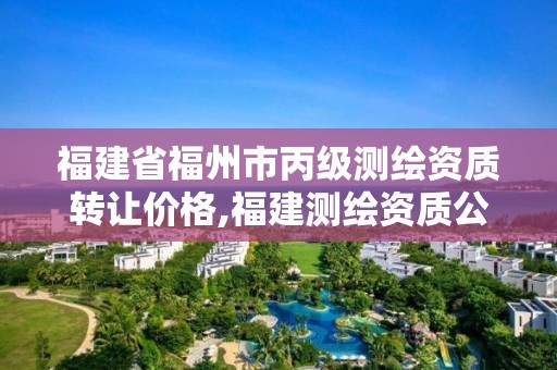 福建省福州市丙級(jí)測(cè)繪資質(zhì)轉(zhuǎn)讓價(jià)格,福建測(cè)繪資質(zhì)公司