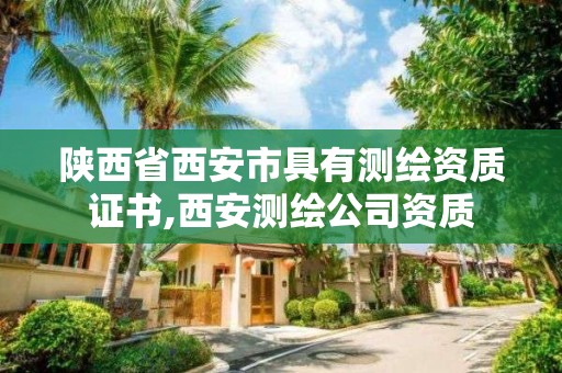 陜西省西安市具有測繪資質證書,西安測繪公司資質