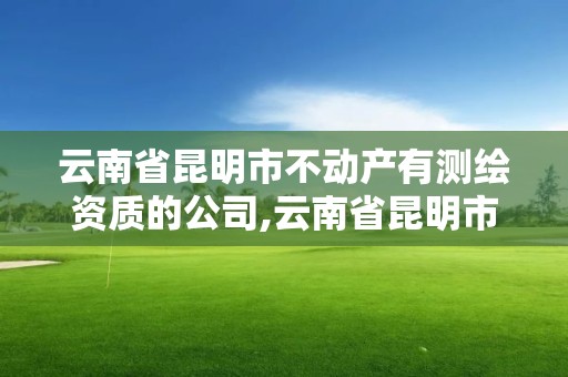 云南省昆明市不動產有測繪資質的公司,云南省昆明市不動產有測繪資質的公司有幾家。