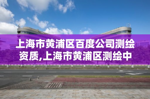 上海市黃浦區百度公司測繪資質,上海市黃浦區測繪中心。