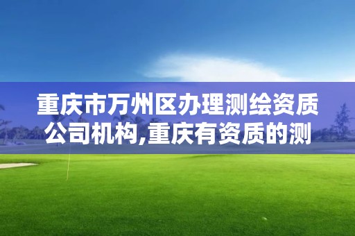 重慶市萬州區辦理測繪資質公司機構,重慶有資質的測繪公司