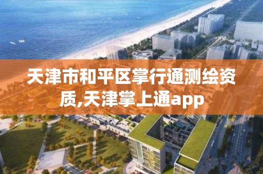 天津市和平區掌行通測繪資質,天津掌上通app