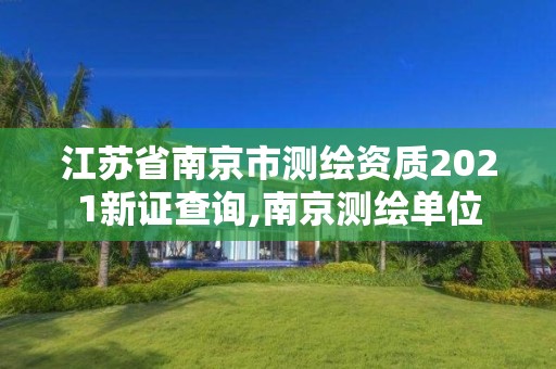 江蘇省南京市測繪資質(zhì)2021新證查詢,南京測繪單位