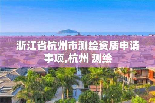 浙江省杭州市測繪資質申請事項,杭州 測繪